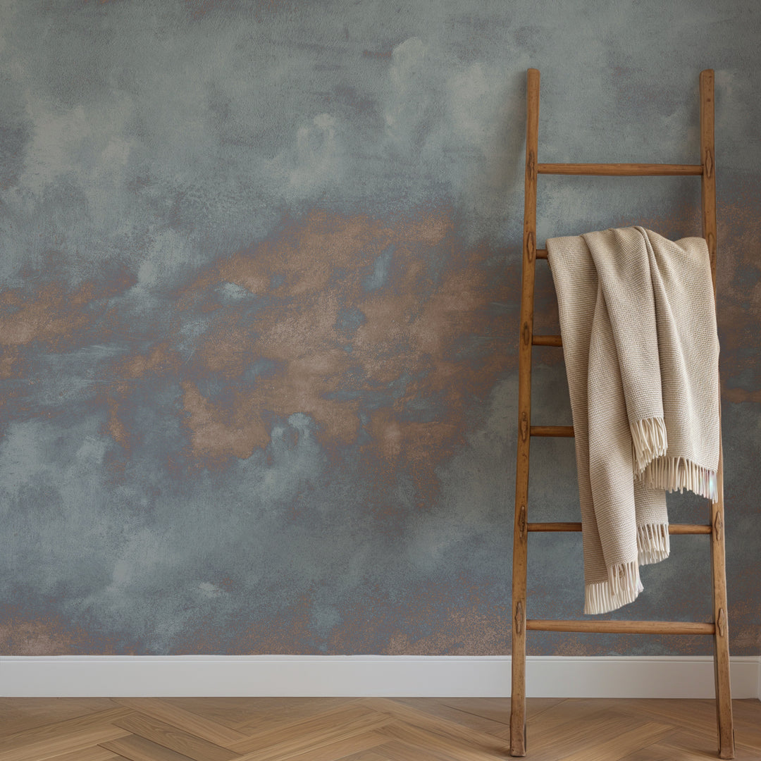 Minimal Ombre Clouds in Dusk Wallpaper Mural