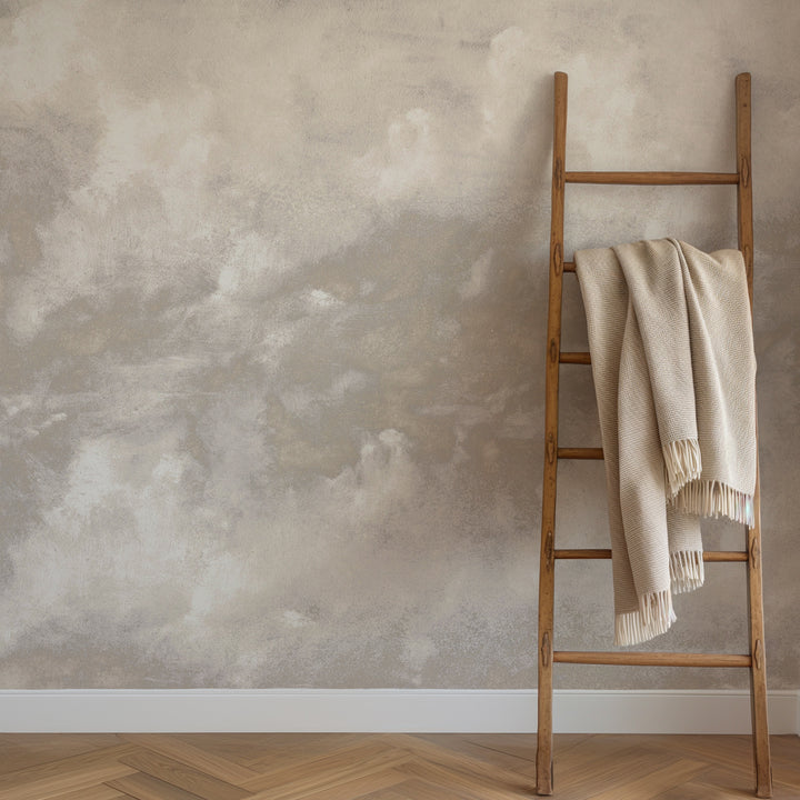 Minimal Ombre Clouds in Nude Wallpaper Mural