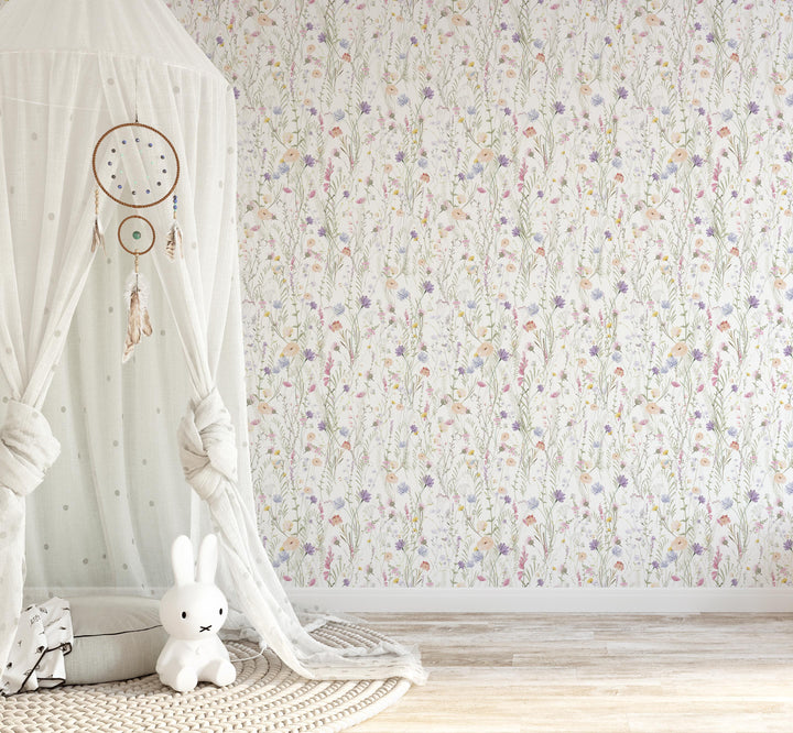 Wild Flowers Botanical Wallpaper