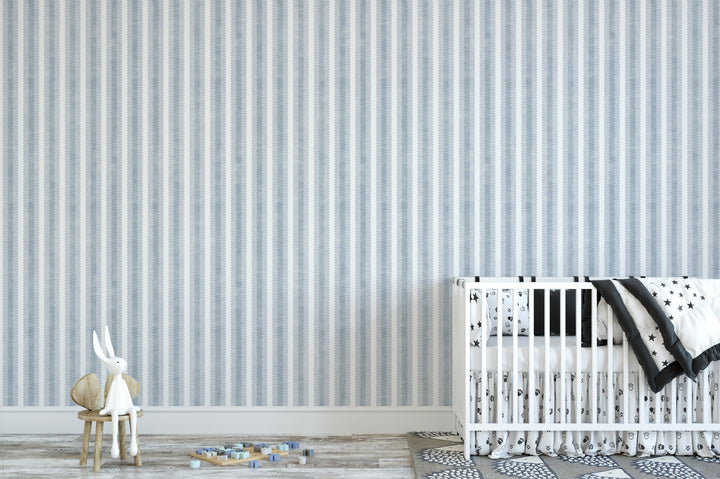 Zig Zag Column Vintage 6  Stripe Wallpaper