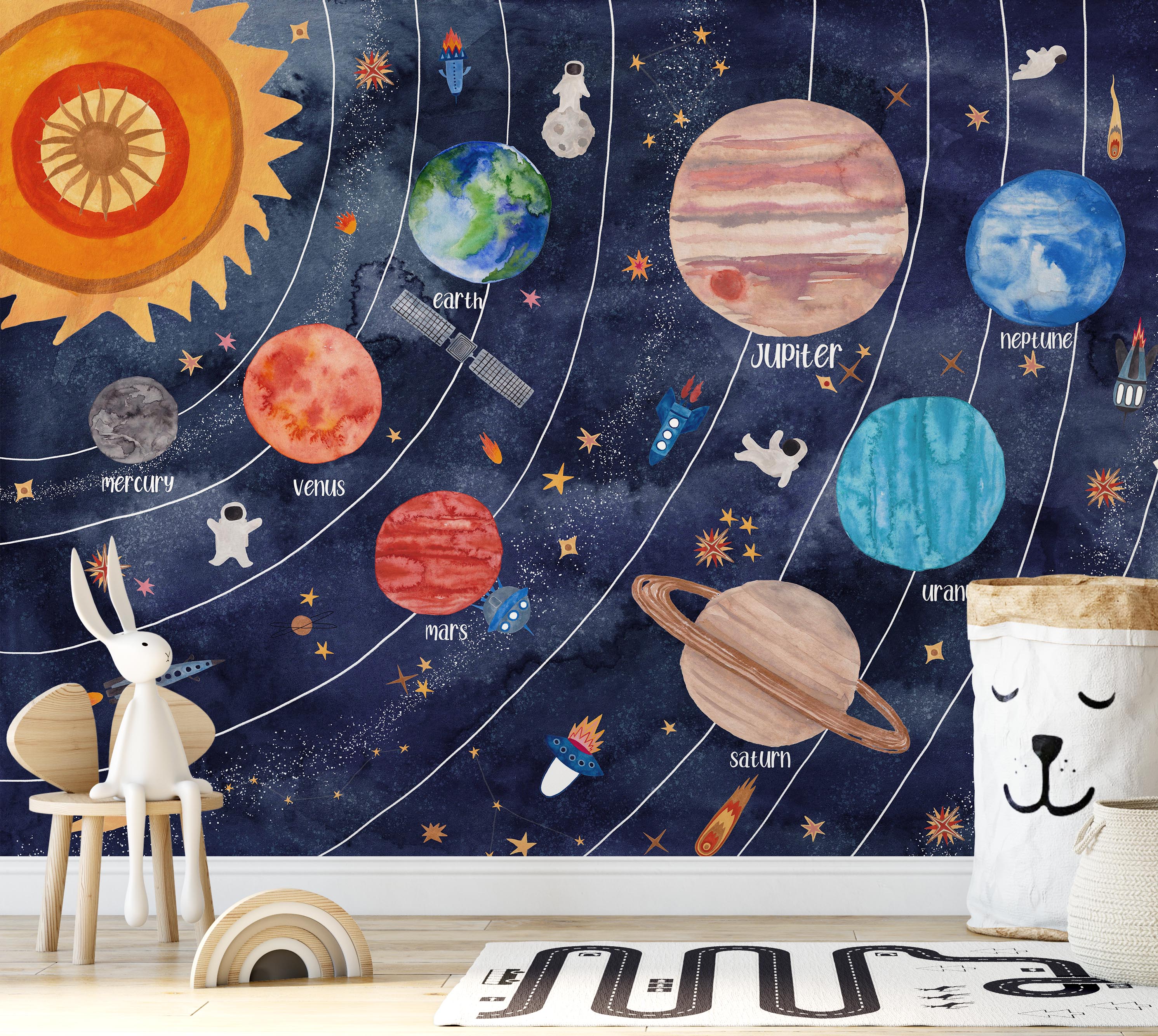 Solar System Mural – Koko Art Shop