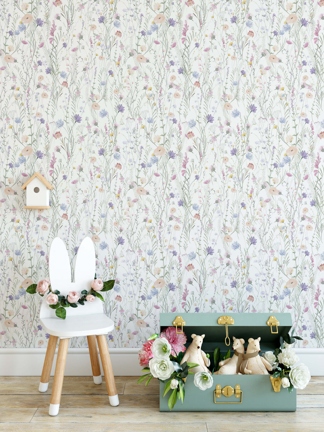 Wild Flowers Botanical Wallpaper