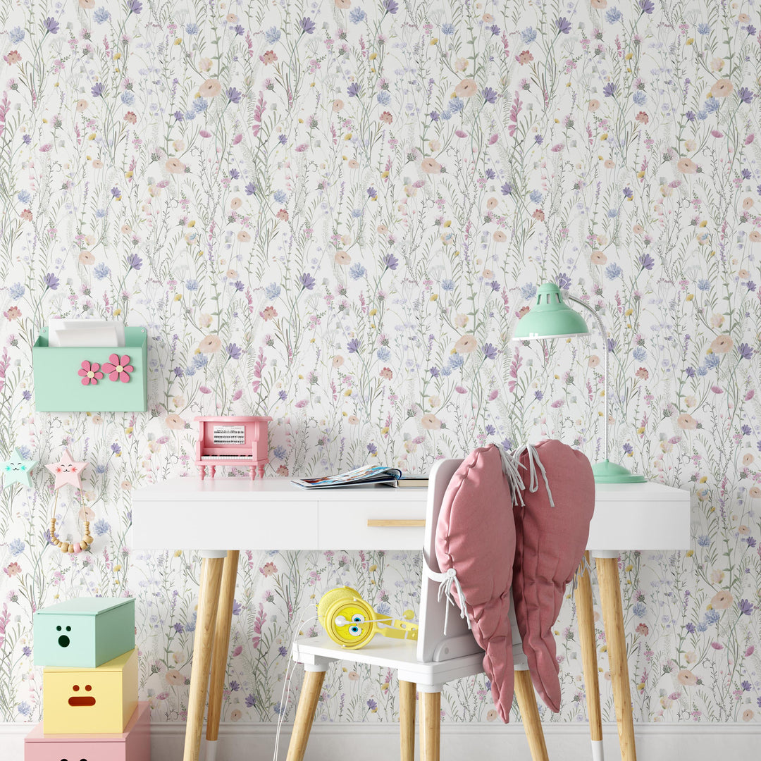 Wild Flowers Botanical Wallpaper