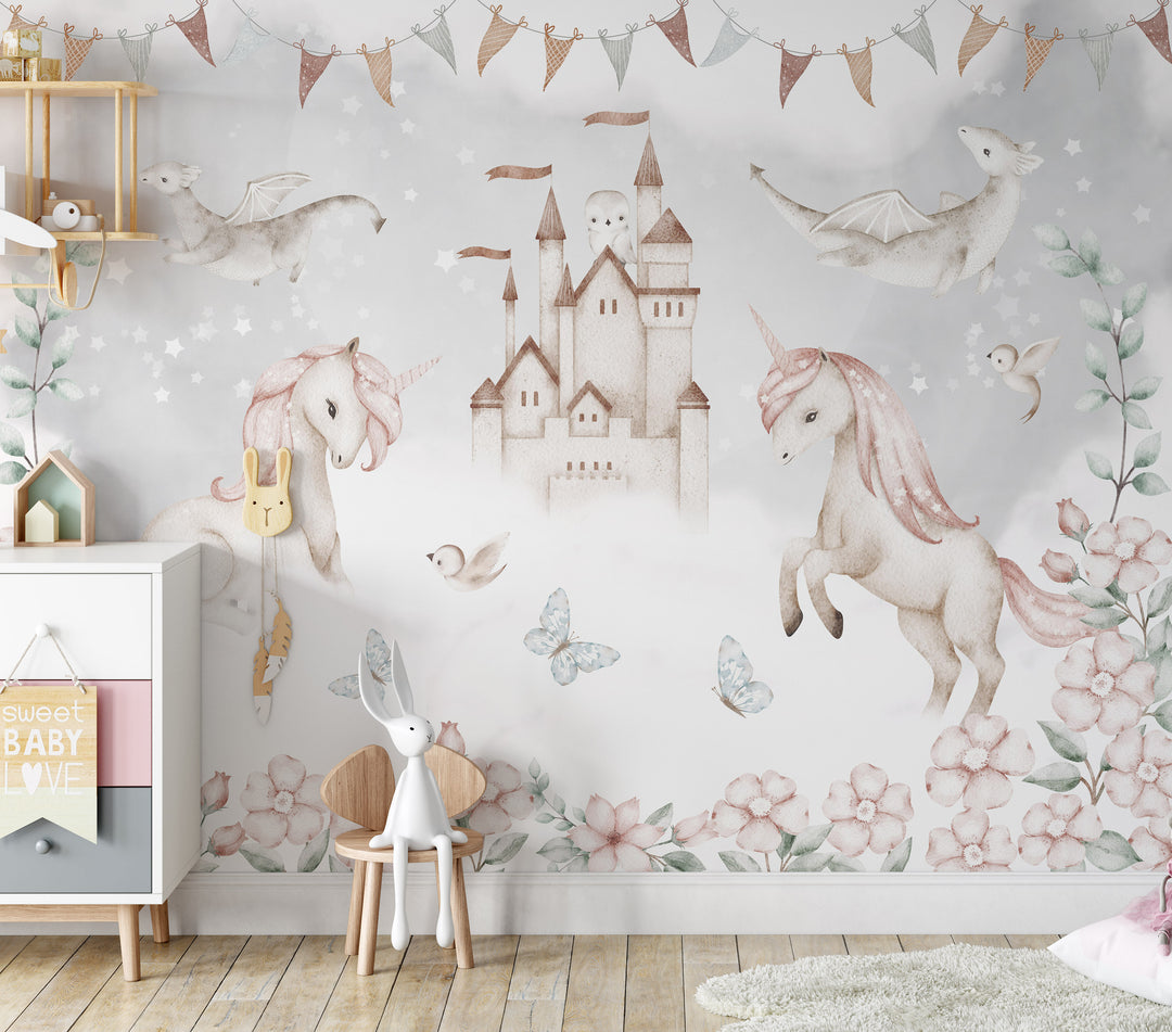 Unicorns and Dragons Mural