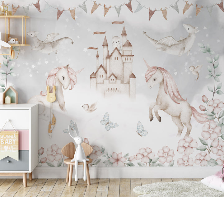 Unicorns and Dragons Mural