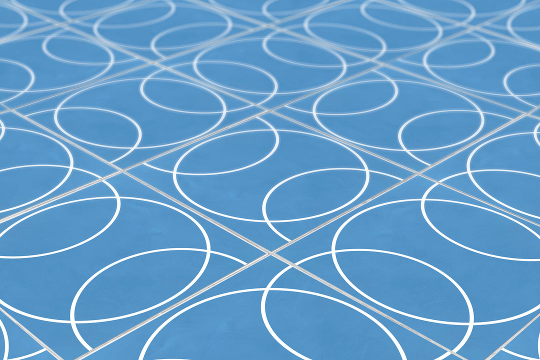 Pegatinas de vinilo con formas de círculos azules