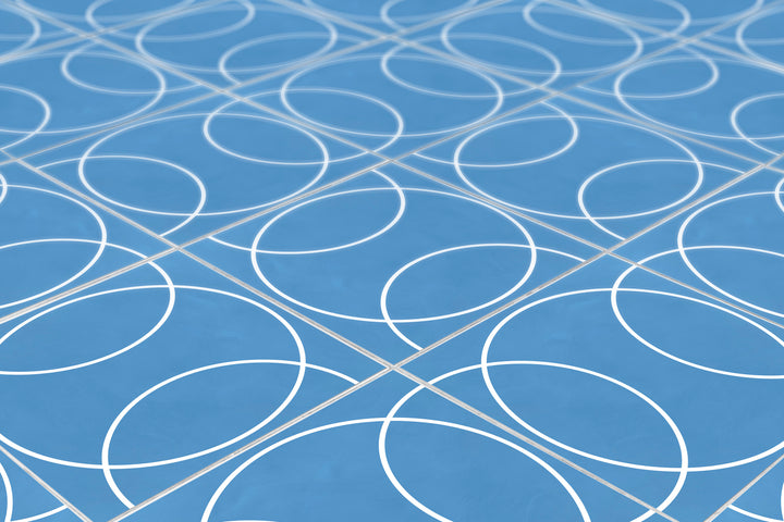 Pegatinas de vinilo con formas de círculos azules