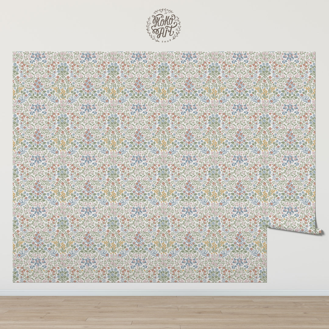 Countryside Dainty Garden Wallpaper