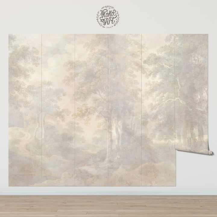 Mural al fresco envejecido 