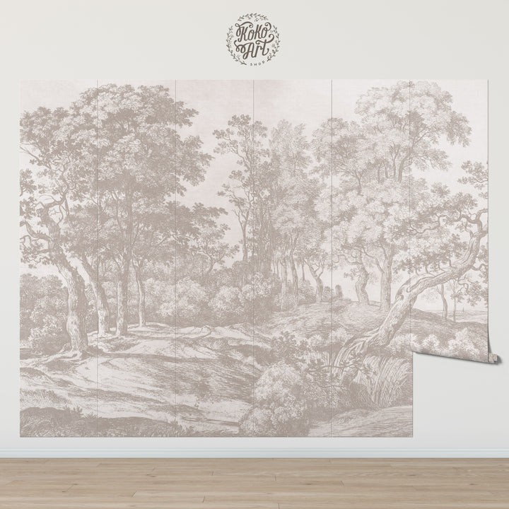 Vintage Forest Tapestry Wall Mural