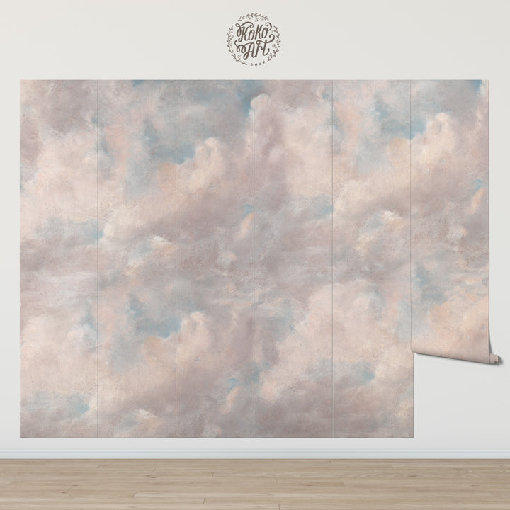 Sweet Dusk Clouds Wallpaper Mural