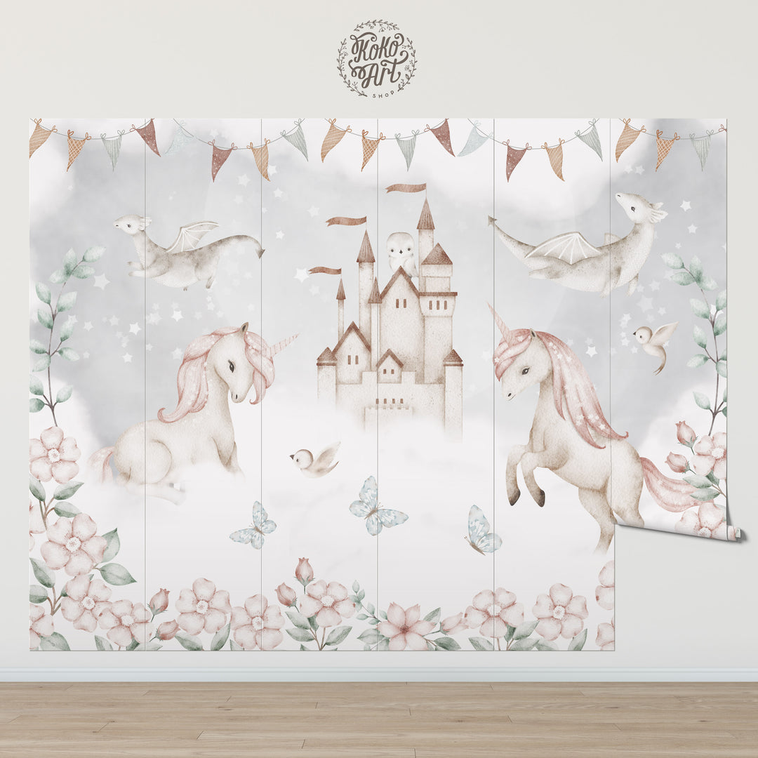 Unicorns and Dragons Mural