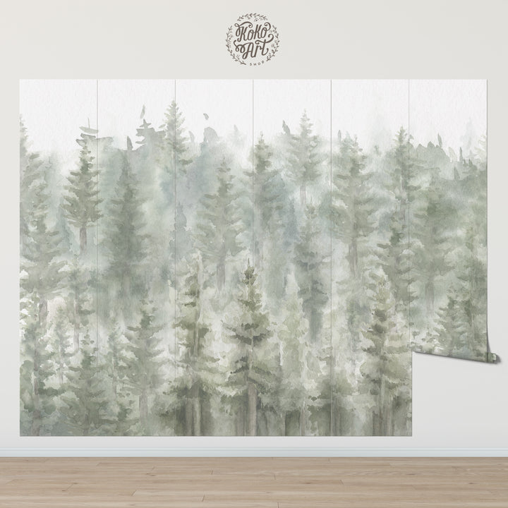 Morning Forest Mural