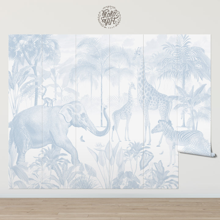 Vintage Safari Wallpaper Mural