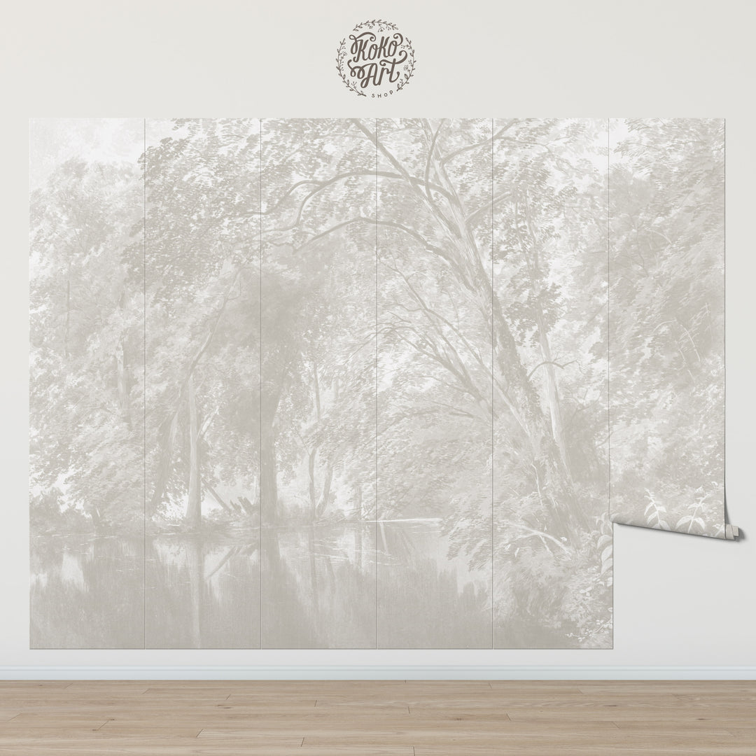 Light Wildwood Reverie Wallpaper Mural