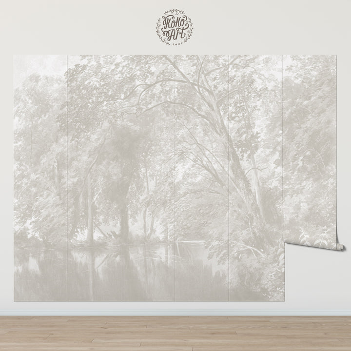 Light Wildwood Reverie Wallpaper Mural