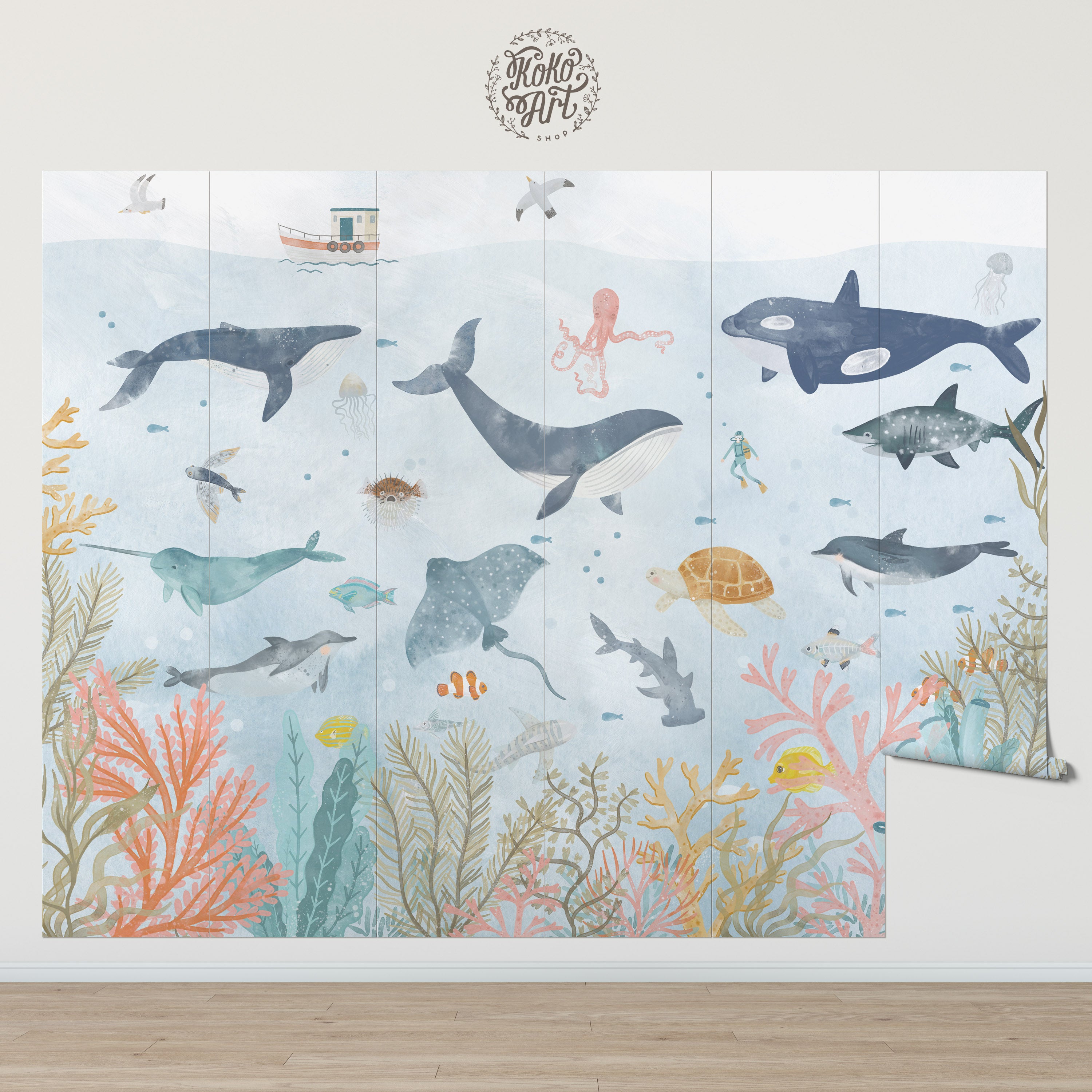 Happy Ocean Mural – Koko Art Shop