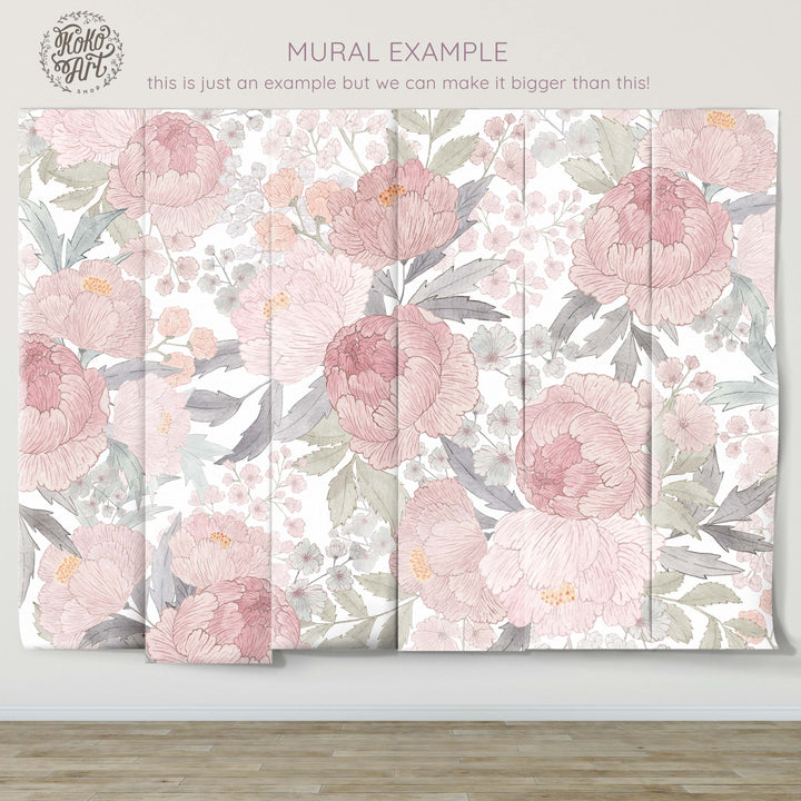 Paula with Flowers Wallpaper Mural - Studio Exclusive