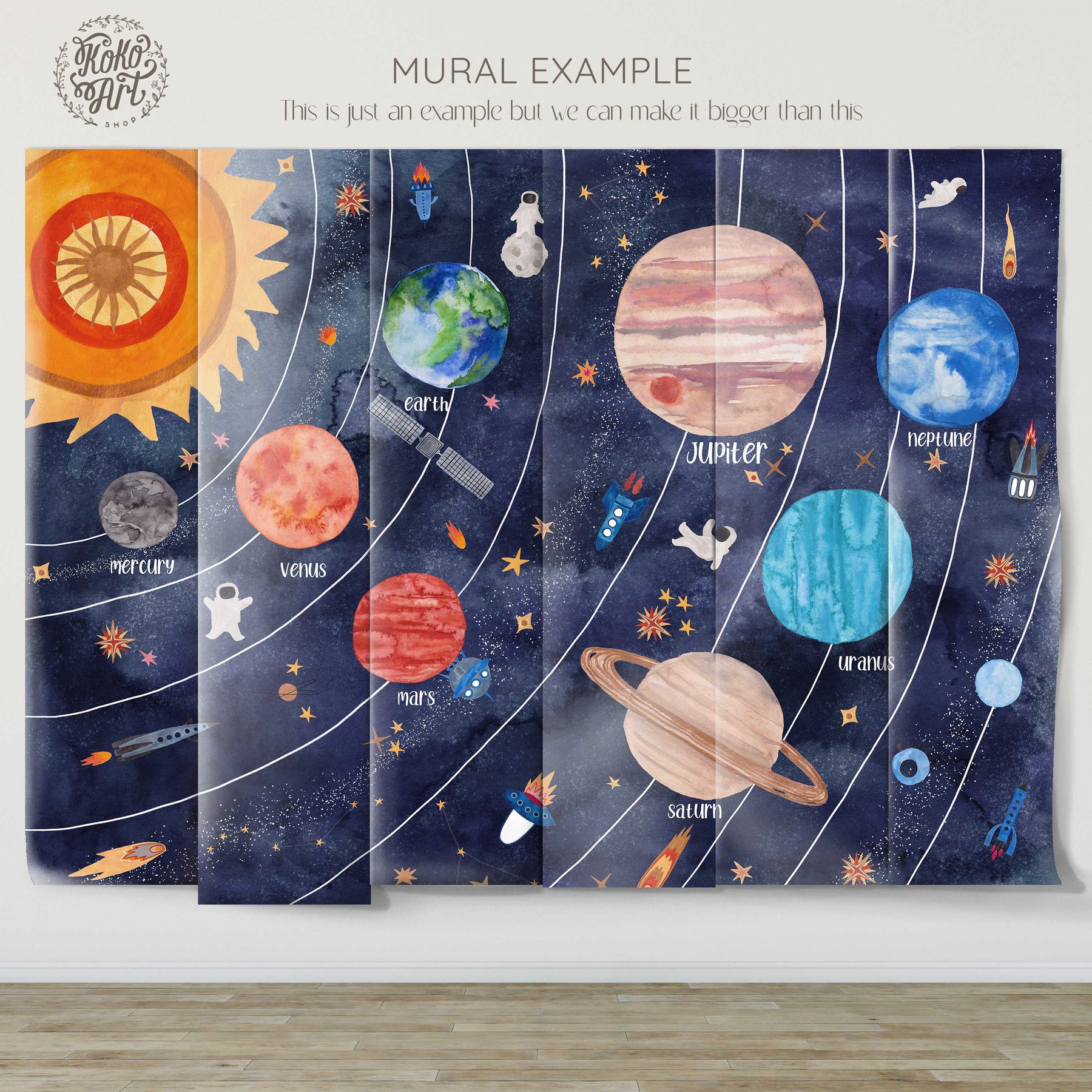 Solar System Mural – Koko Art Shop