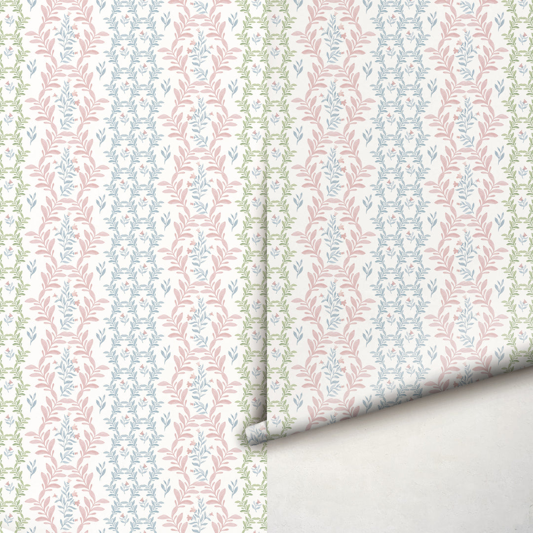 Floral Trellis Wallpaper