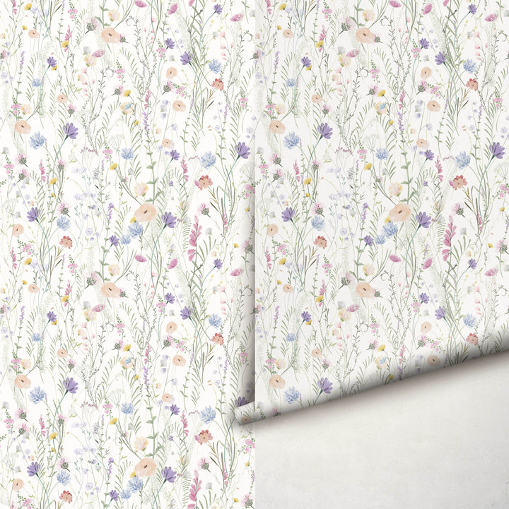Wild Flowers Botanical Wallpaper