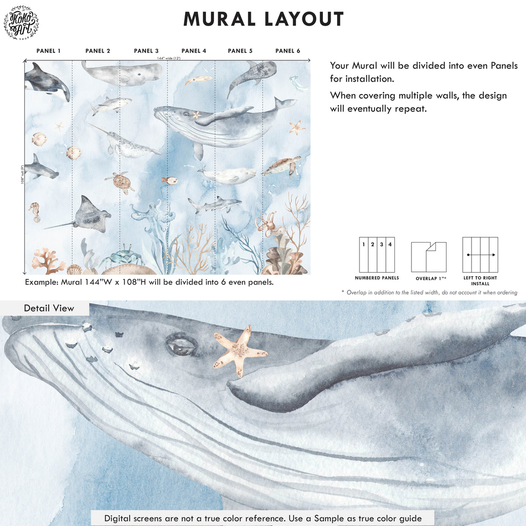 Ocean World Wallpaper Mural