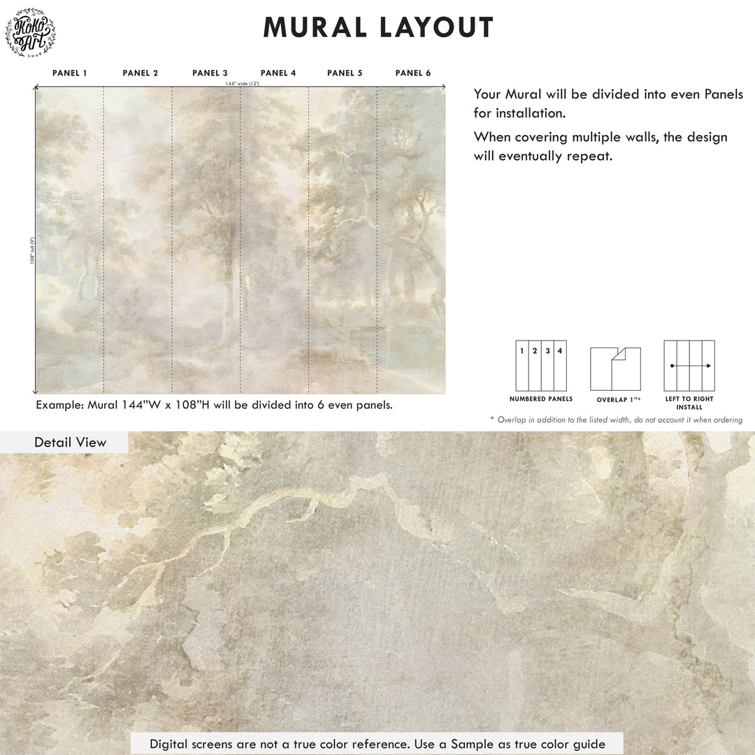 Forest Vale Wallpaper Mural