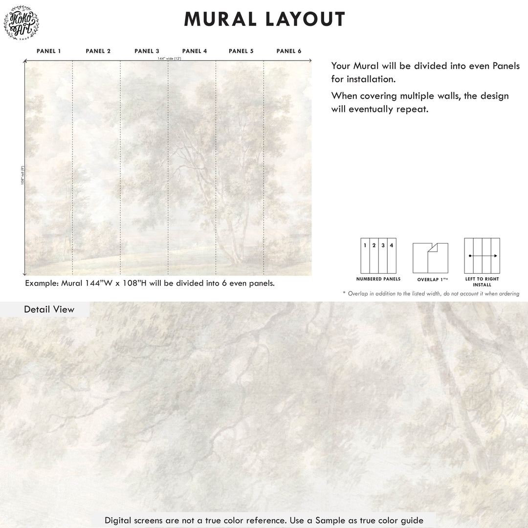 Light Timeless Land Wallpaper Mural