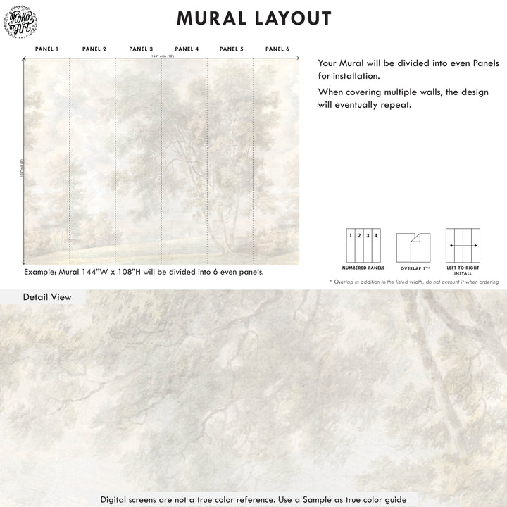 Light Timeless Land Wallpaper Mural