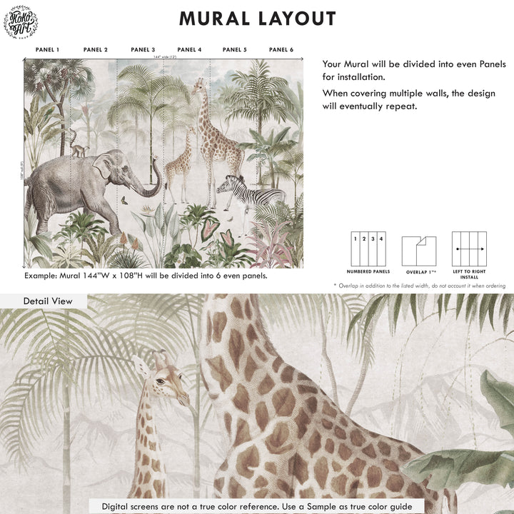 Vintage Safari Mural