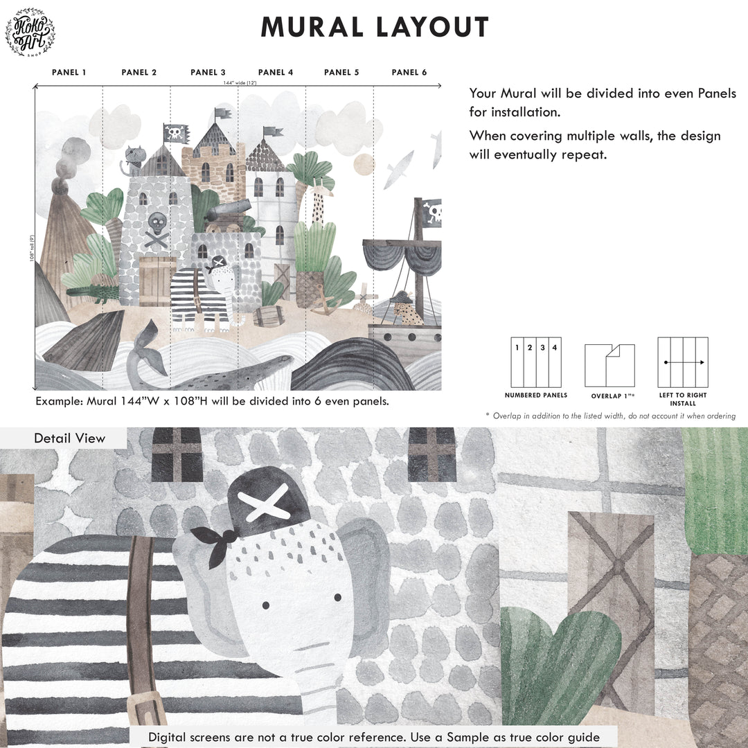 Pirate Adventure Mural