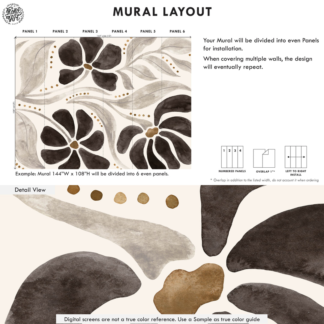 Minimal Bloom in Big Scale Mural