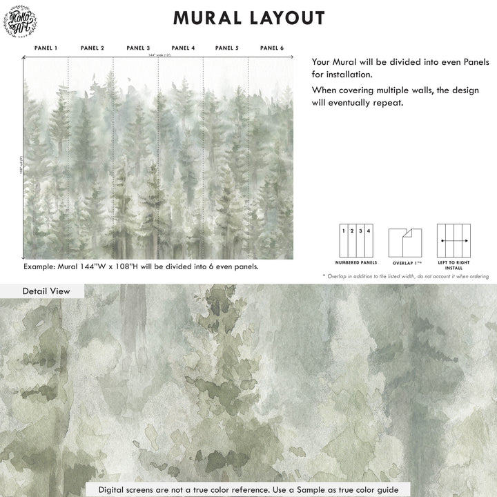 Morning Forest Mural