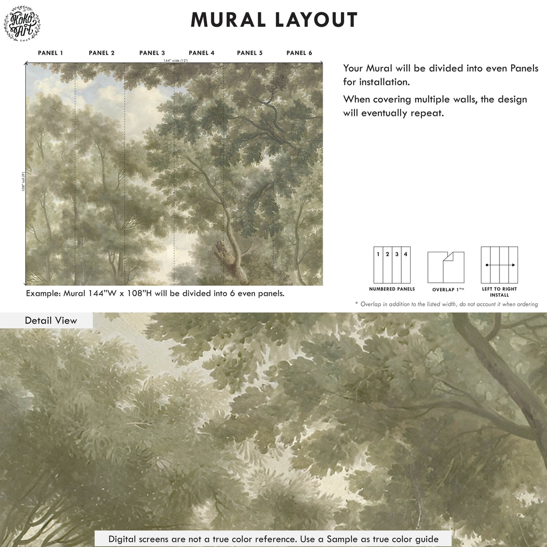 The Vintage Foliage Mural
