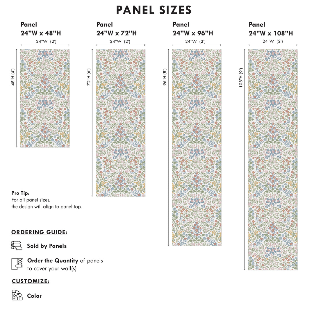 Countryside Dainty Garden Wallpaper