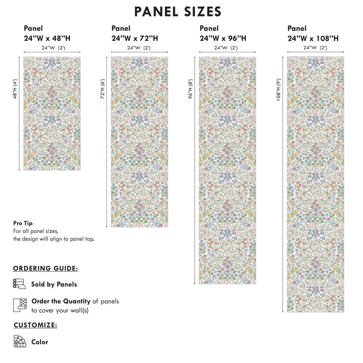 Countryside Dainty Garden Wallpaper