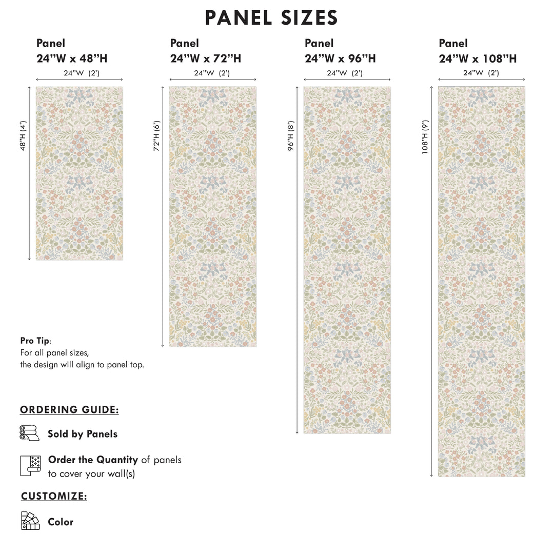 Countryside Dainty Garden Wallpaper - Neutral