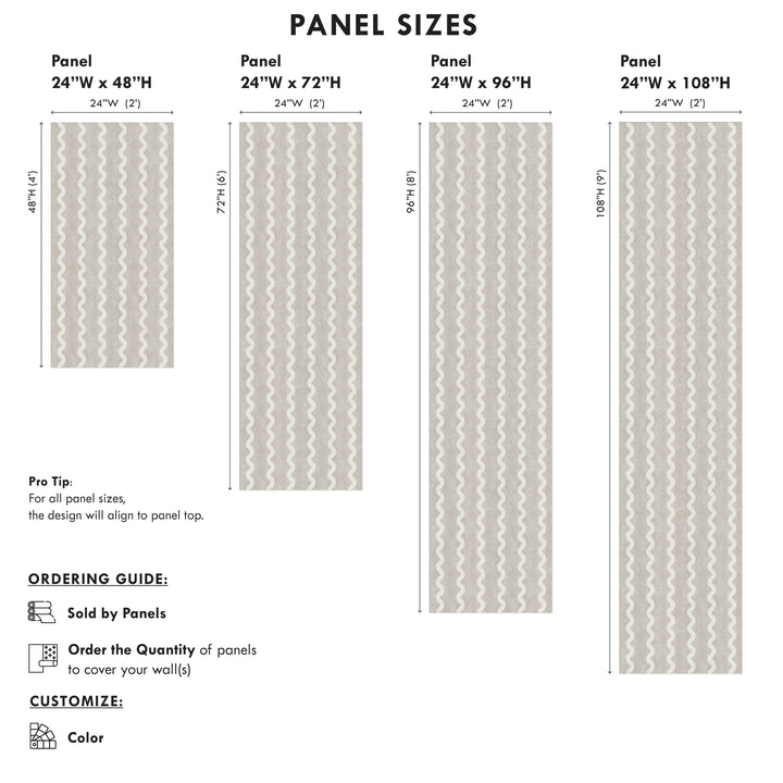 Minimalist Linen Wave Stripe Wallpaper