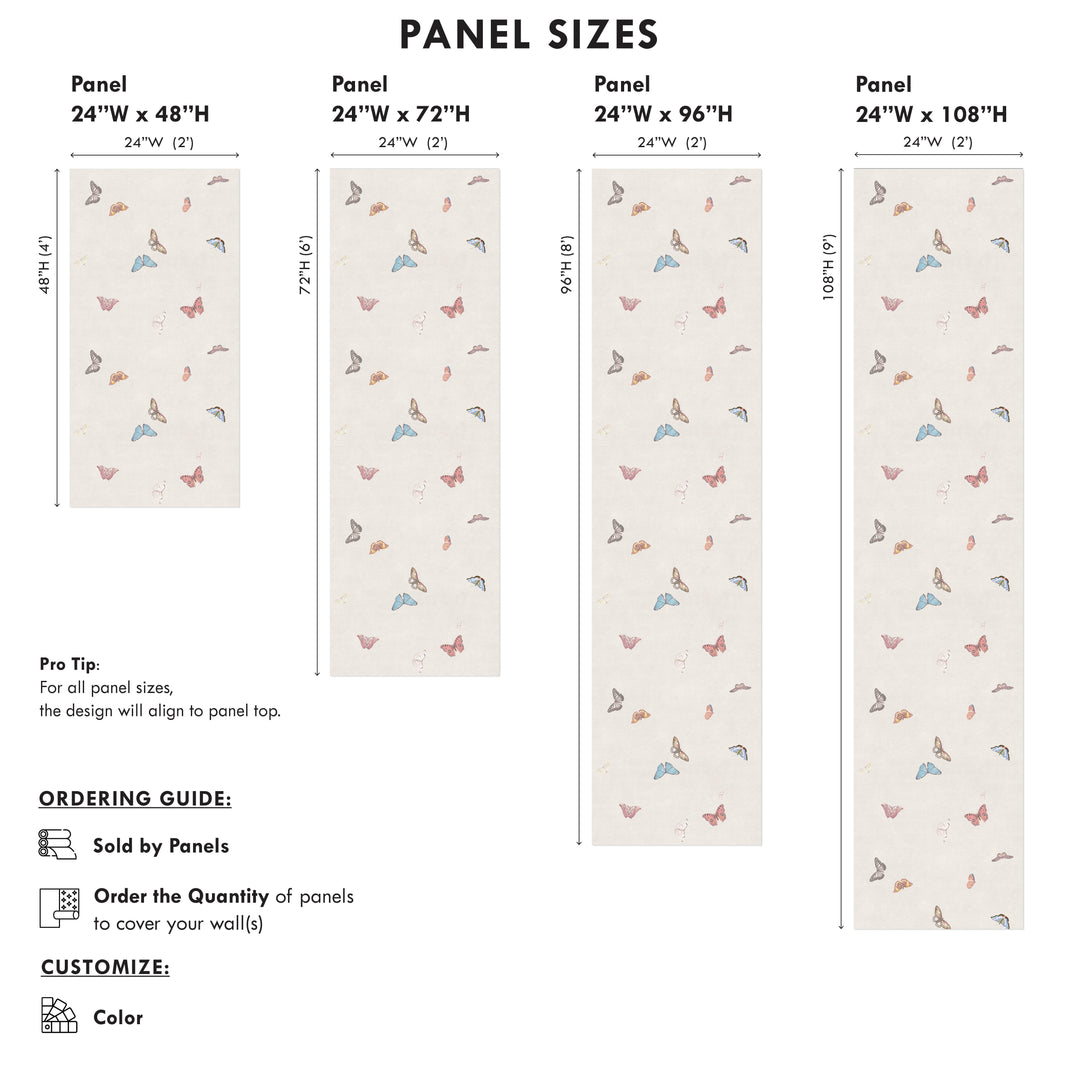 Vintage Butterfly Wallpaper - Neutral