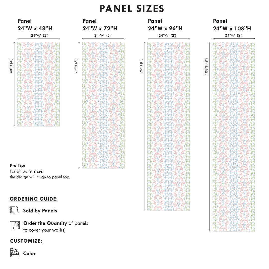 Floral Trellis Wallpaper