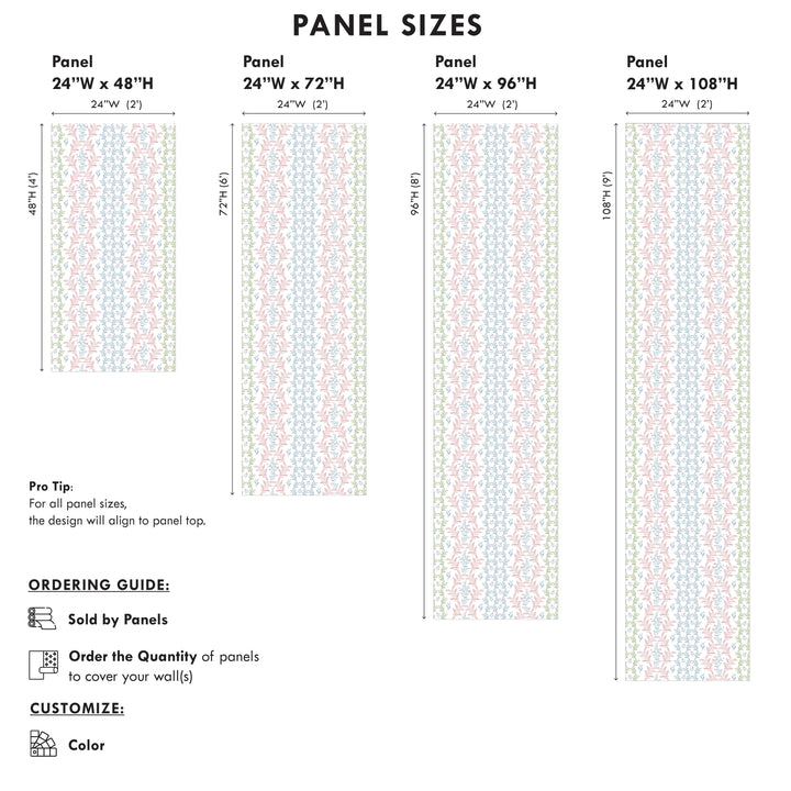 Floral Trellis Wallpaper