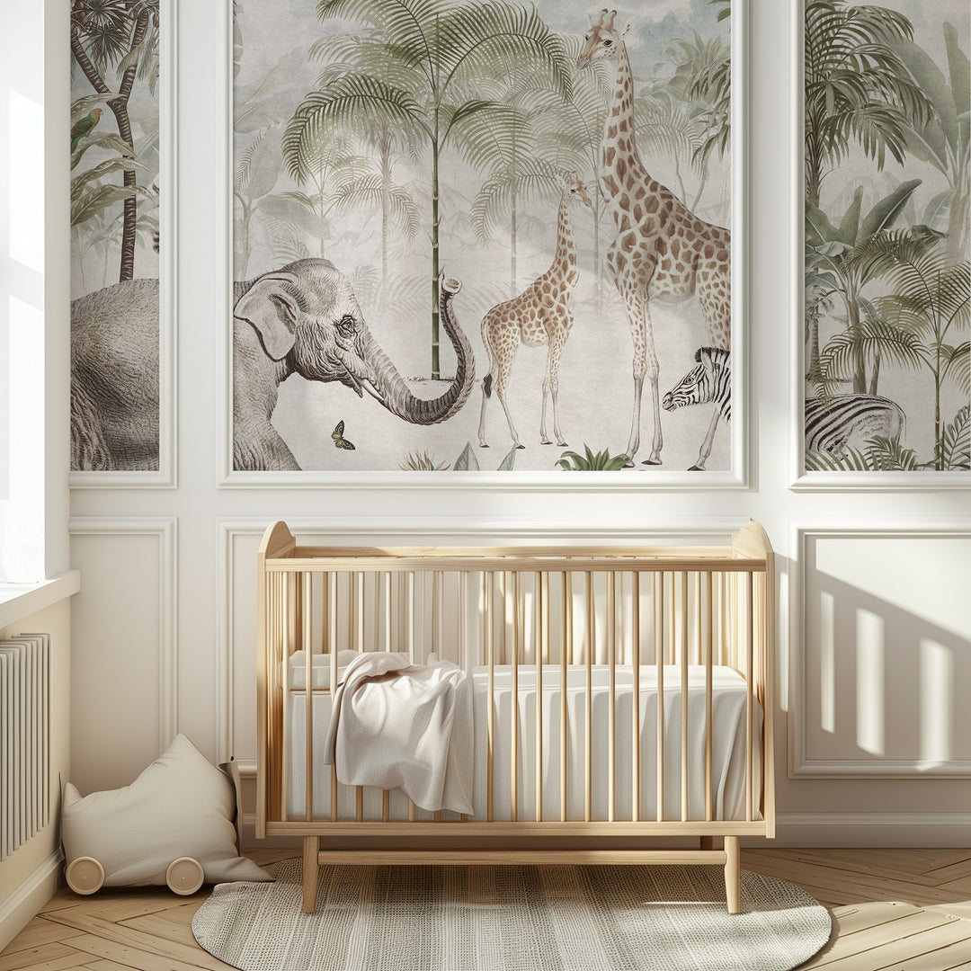 Vintage Safari Mural