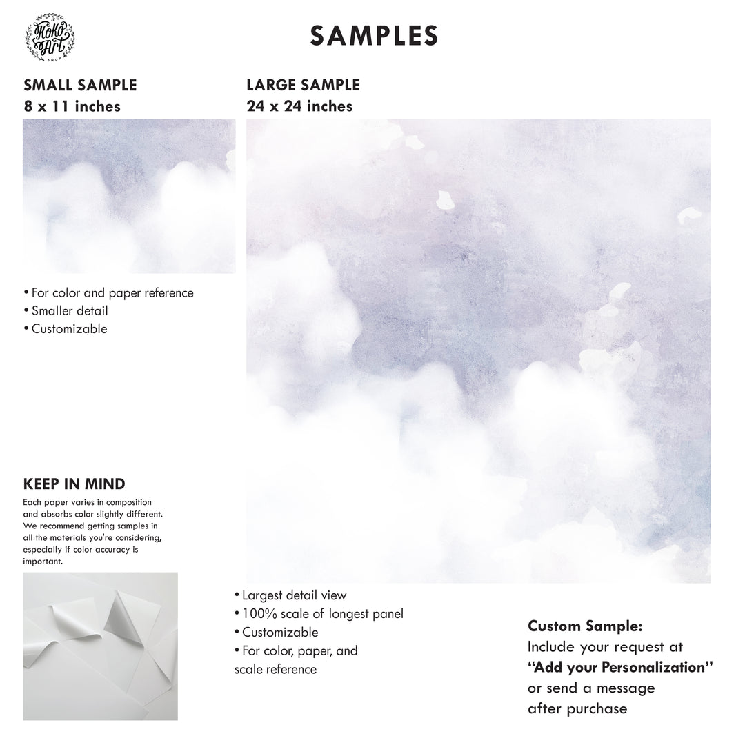 Heavenly  Sunset Clouds Mural