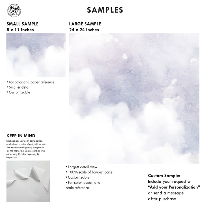 Heavenly  Sunset Clouds Mural