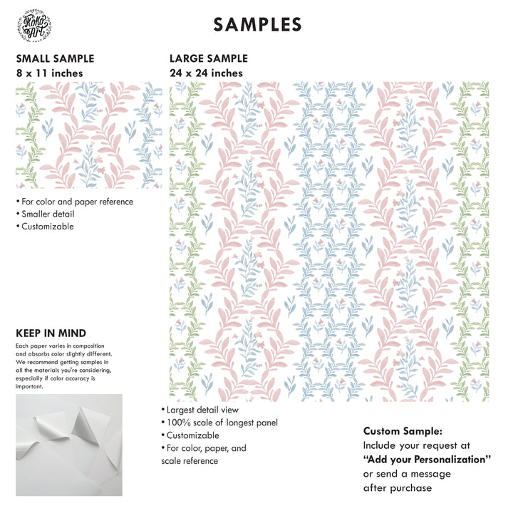 Floral Trellis Wallpaper