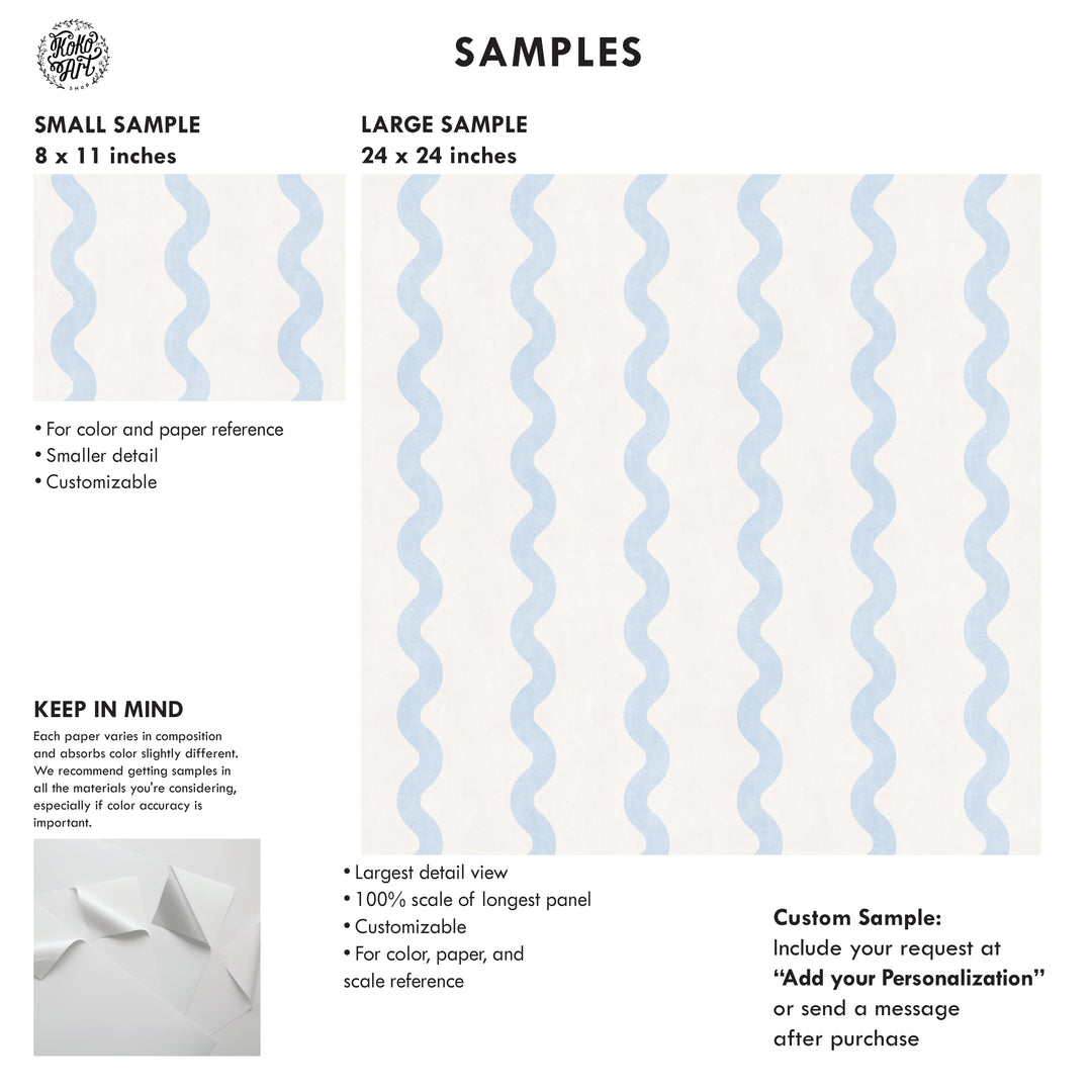 Minimalist Linen Wave Stripe Wallpaper