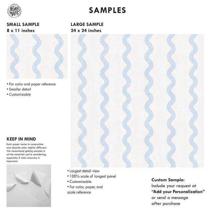 Minimalist Linen Wave Stripe Wallpaper