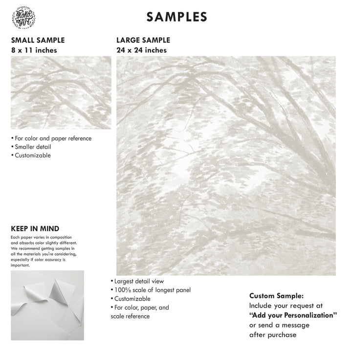 Light Wildwood Reverie Wallpaper Mural