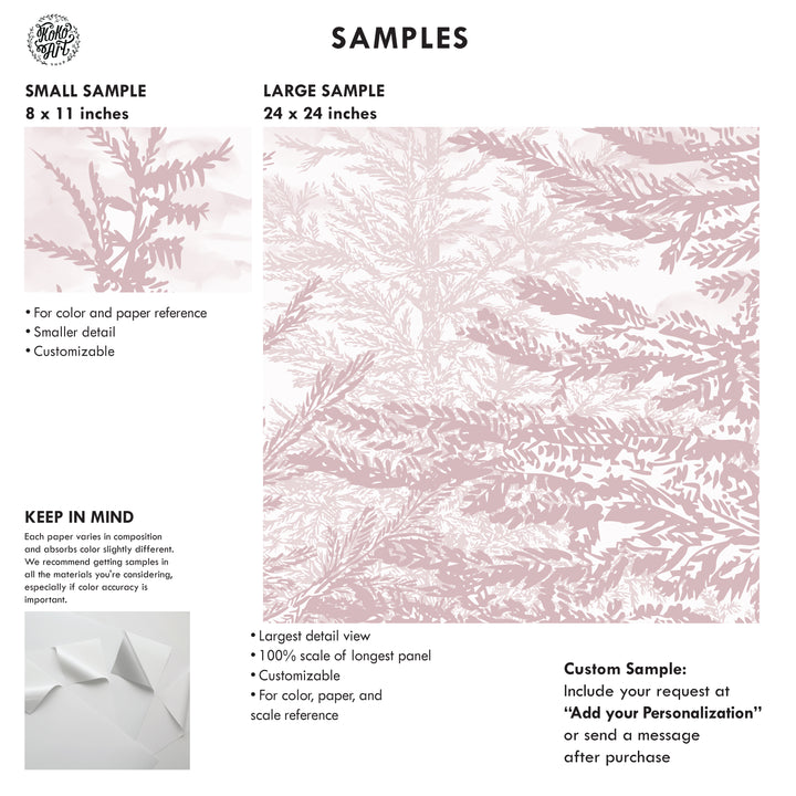 Blush Silent Canopy Mural