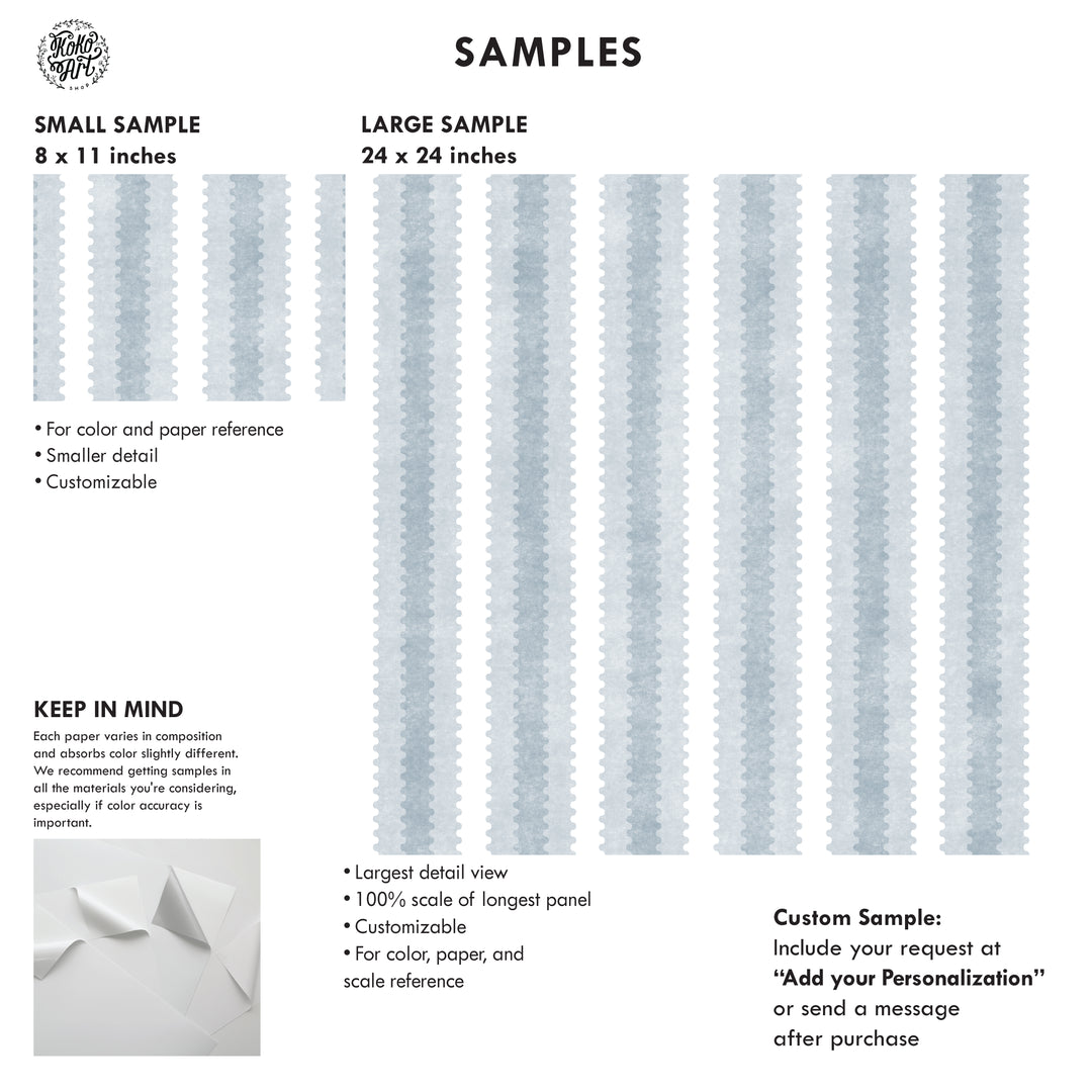 Zig Zag Column Vintage 6  Stripe Wallpaper